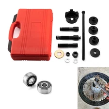 Wheel Bearing Remover Installer Puller Tool &Rear/Front Wheel Bearing For Harley