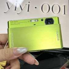 SONY Cyber-Shot DSC-T77 10.1MP 4x Optical Zoom Green Digital Camera - 90 New