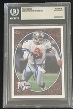 Tony Romo Signed 2008 Upper Deck Football Heroes #92 BAS Beckett Autograph Card