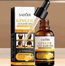 LOT 2 -Sadoer Ginger Anti-Hair Loss Treatment Essence 30ml – Restore Hair Growth