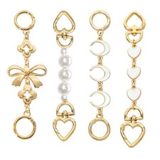 4Pcs Bag Extender Chain Gold Purse Strap Extender Replacement Crossbody for