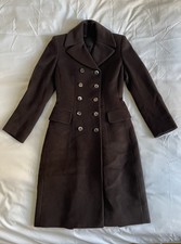 Prada Brown Vintage Women's Fitted Coat in size 38 IT