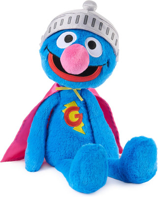 Sesame Street Official Toothpick Super Grover Plush, Plush Muppet, Sensory Toy, 