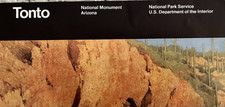 Vintage 1997 TONTO MONUMENT - AZ    NATIONAL PARK SERVICE UNIGRID BROCHURE/MAP