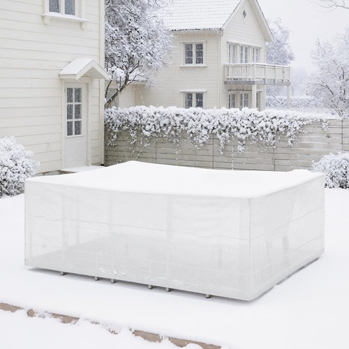 WOLTU Schutzhülle Gartenmöbel Schutzplane PE Abdeckung UV-Beständig Wasserdicht - Bild 9 von 33