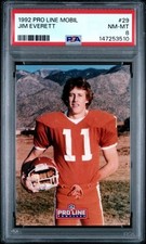 1992 Pro Line Mobil Jim Everett #29 PSA 8 NM-MT Pop 1 Highest Graded
