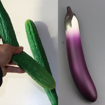 Gefälscht Gemüse Künstlich Aubergine Gurke Simulationsmodelle Restaurants