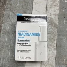 Neutrogena Hydro Boost Niacinamide Fragrance-Free Serum 1.0 oz Ea New