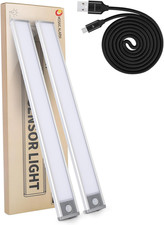 Ultra-Bright 70LED Motion Wardrobe Lights Large 2000Mah Rechargeable Battery Pow