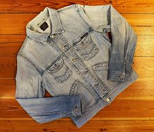 Civilianaire Men's Light Wash Japanese Denim Jacket Size S Made in USA