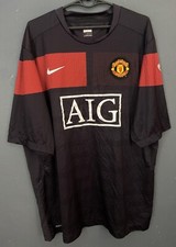 MEN FC MANCHESTER UNITED 2009/2010 TRAINING SHIRT JERSEY SOCCER FOOTBALL SIZE XL