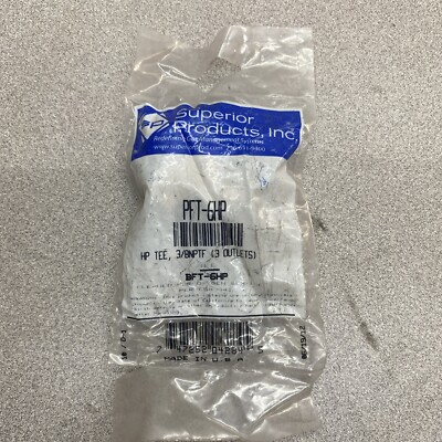 #ad Western Enterprises BFT6HP Brass Pipe Thread tee 3 8 NPT High Pressure 3000psi $22.52