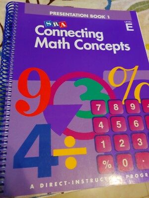SRA Connecting Math Concepts Teacher's Presentation Book 1 New 0026844710