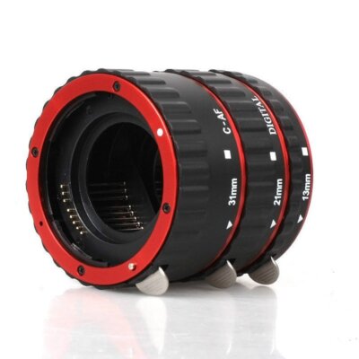 D & F Autofokus Makroverlängerung Tube Set EOS EF / EF-S Objektiv Nahaufnahme...