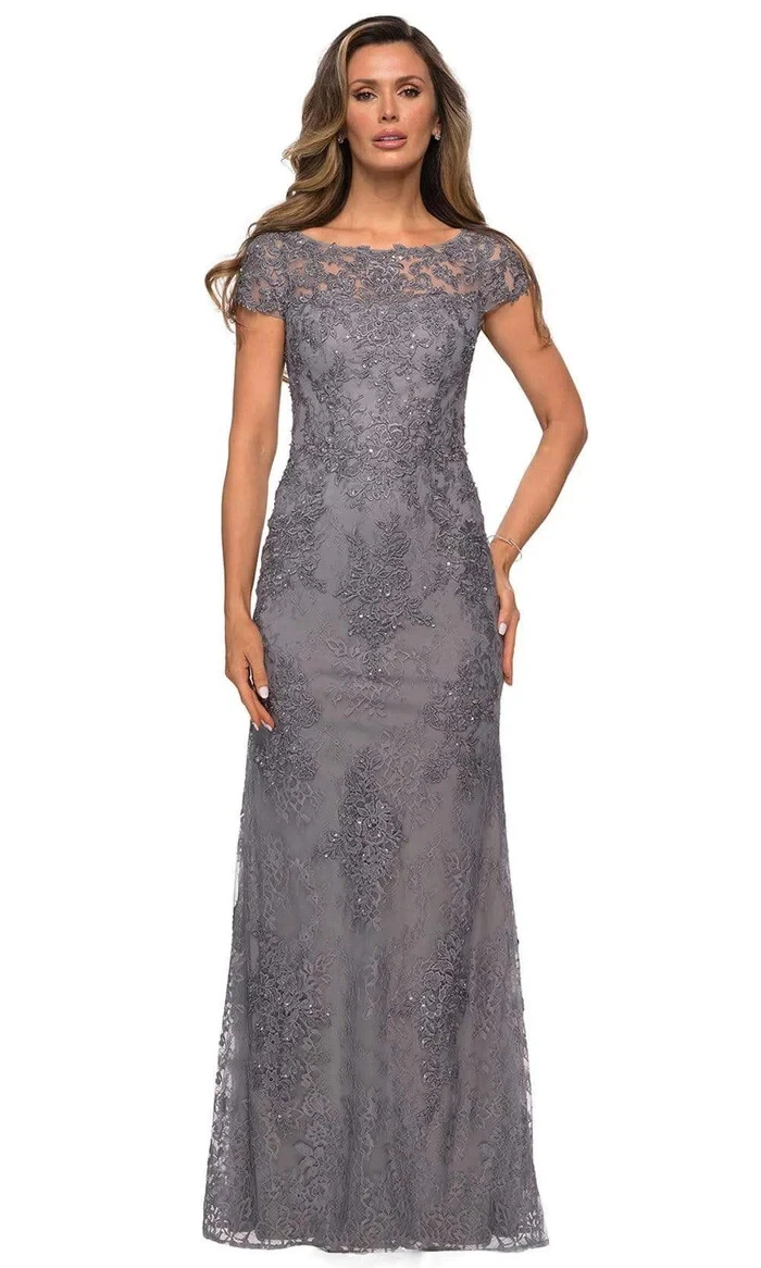 wedding dress lace 3/4 length sleeves 3/4 Length Sleeve Wedding Dresses – Ms. Grace main image 0