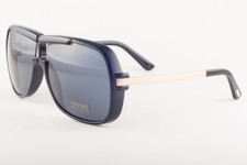 Tom Ford CAINE 800 01A Shiny Black / Gray Sunglasses TF800 01A 62mm