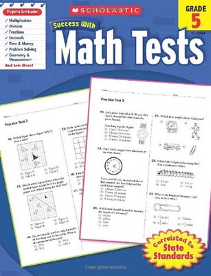 Scholastic Success with Math Tests Grade 5 Paperback Inc. Staff S