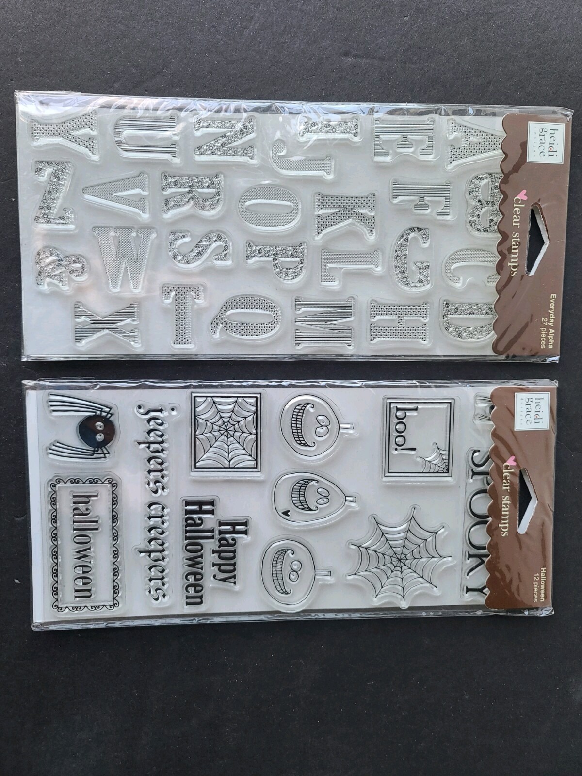 Heidi Grace Clear Stamps Halloween Everyday Alphabet