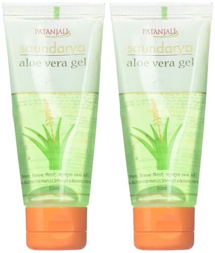 Patanjali Aloe Vera Gel Rejuvenates & Gives You Glowing Skin (2 X 60ml)  8904109400636 | eBay
