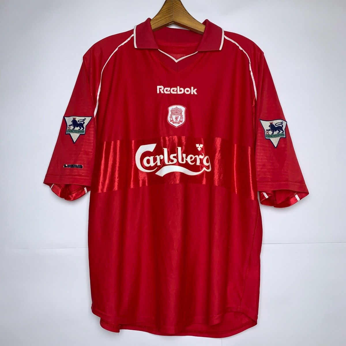 LIVERPOOL 2000 2002 HOME FOOTBALL SHIRT SOCCER JERSEY REEBOK sz XL