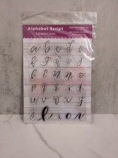 Crafter's Companion ALPHABET SCRIPT Lowercase Clear Acrylic Stamps Set - 31pcs