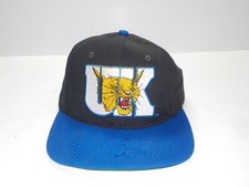Vintage 90s UK University Kentucky Wildcats USA Made Snapback Hat Cap Black Blue