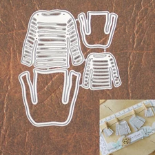Striped & Solid Sweaters Cutting & Embossing Dies – 2 Sizes Shirts