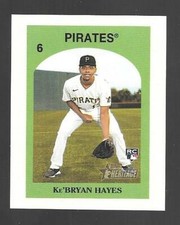 Ke'BRYAN HAYES 2021 TOPPS HERITAGE 1972 VENEZUELA STAMPS MINI #6 PIRATES ROOKIE