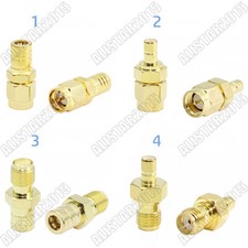 1x SMA Male Female to SMB Male Female Plug Jack Straight Adapter RF Connector