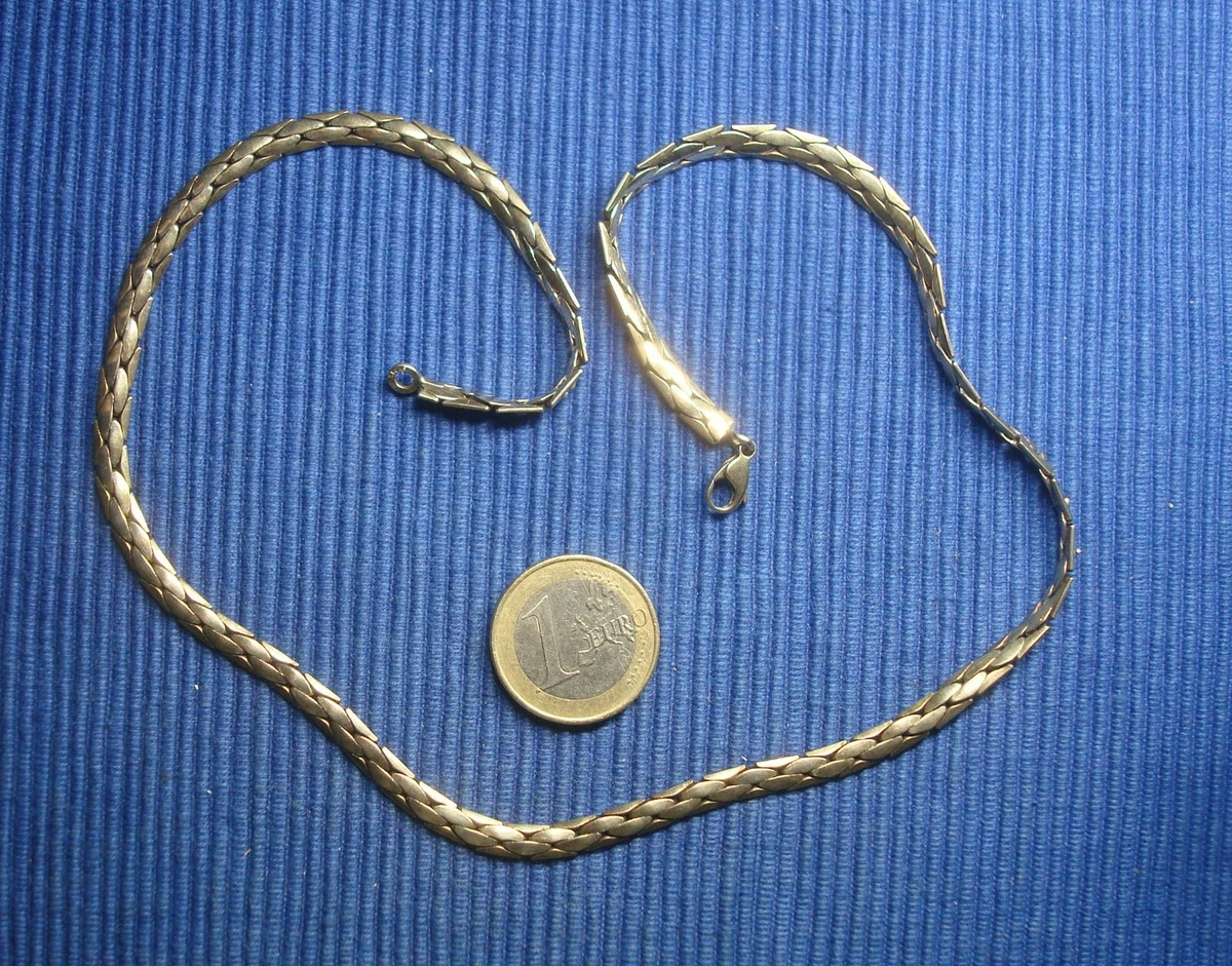Collier Ancien En Or, Argent Et Vermeil Avec Rubis Véritable - Bijou Vintage Mi-long