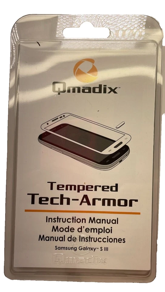 Protector Pantalla Cristal Templado Qmadix Tech-Armor para Samsung Galaxy S3, Blanco Foto 4 de 4