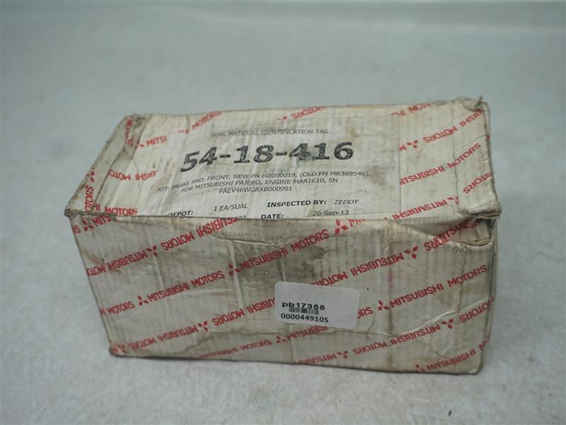Mitsubishi MZ690019 Brake Pad Front For Mitsubishi Pajero Engine