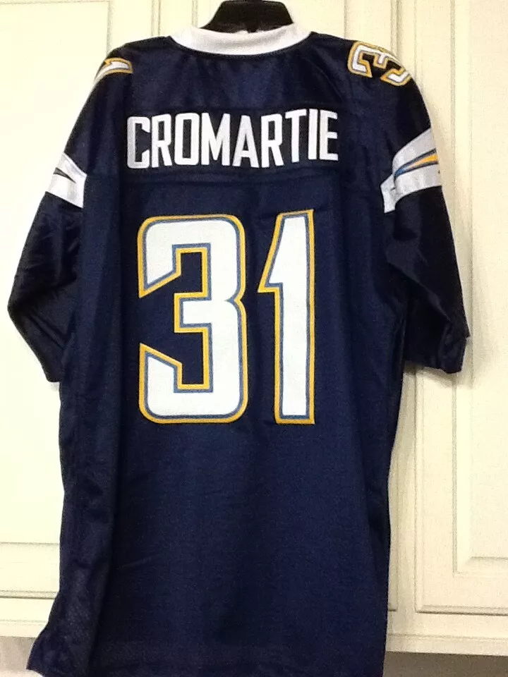 Antonio Cromartie #31 San Diego Chargers Reebok RBK NFL Jersey Blue XL