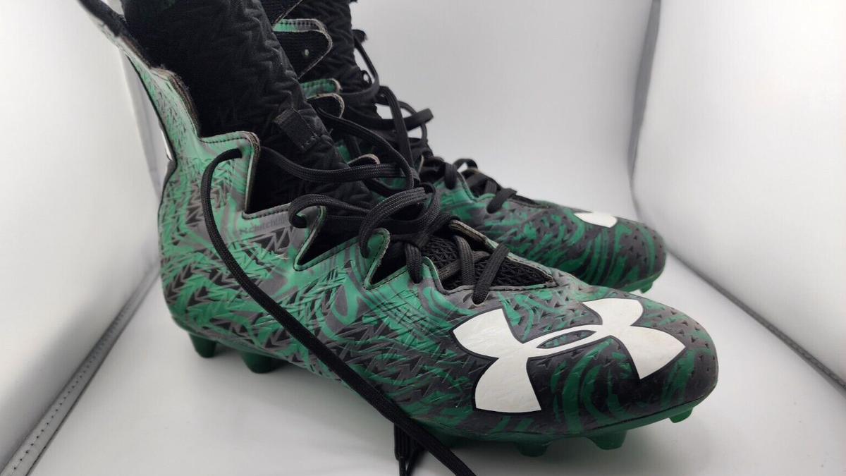 Under Armour Cleats Clutchfit Highlight Men's Size 10 Green/Black Football