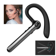 Wireless Earphone Bluetooth 5.0 Business Call Volume Control Ear Hook Headset