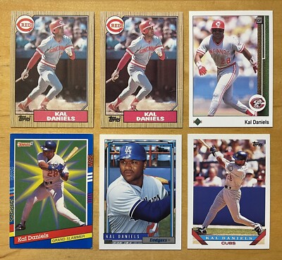 Kal Daniels Lot Of 6 With Rookies Mixed Brands EXNM+