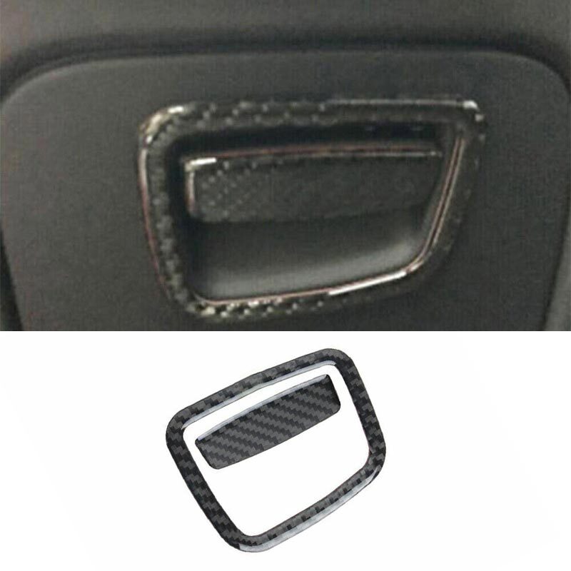 Car Console Gear Storage Box Real Carbon Fiber For BMW 5 Series Cover Trim 18-22