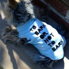 Designer Dog T-Shirt Customized Quotes (Shakespeare) in NY Pet Clothing