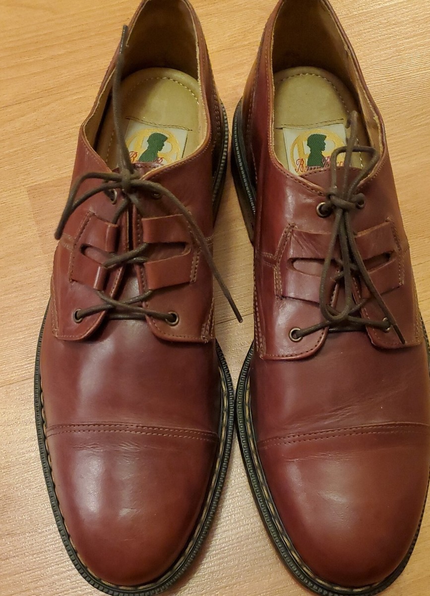 BACCO BUCCI MADE IN ITALY BROWN LACE UP LEATHER MEN Size 13  display picture 1