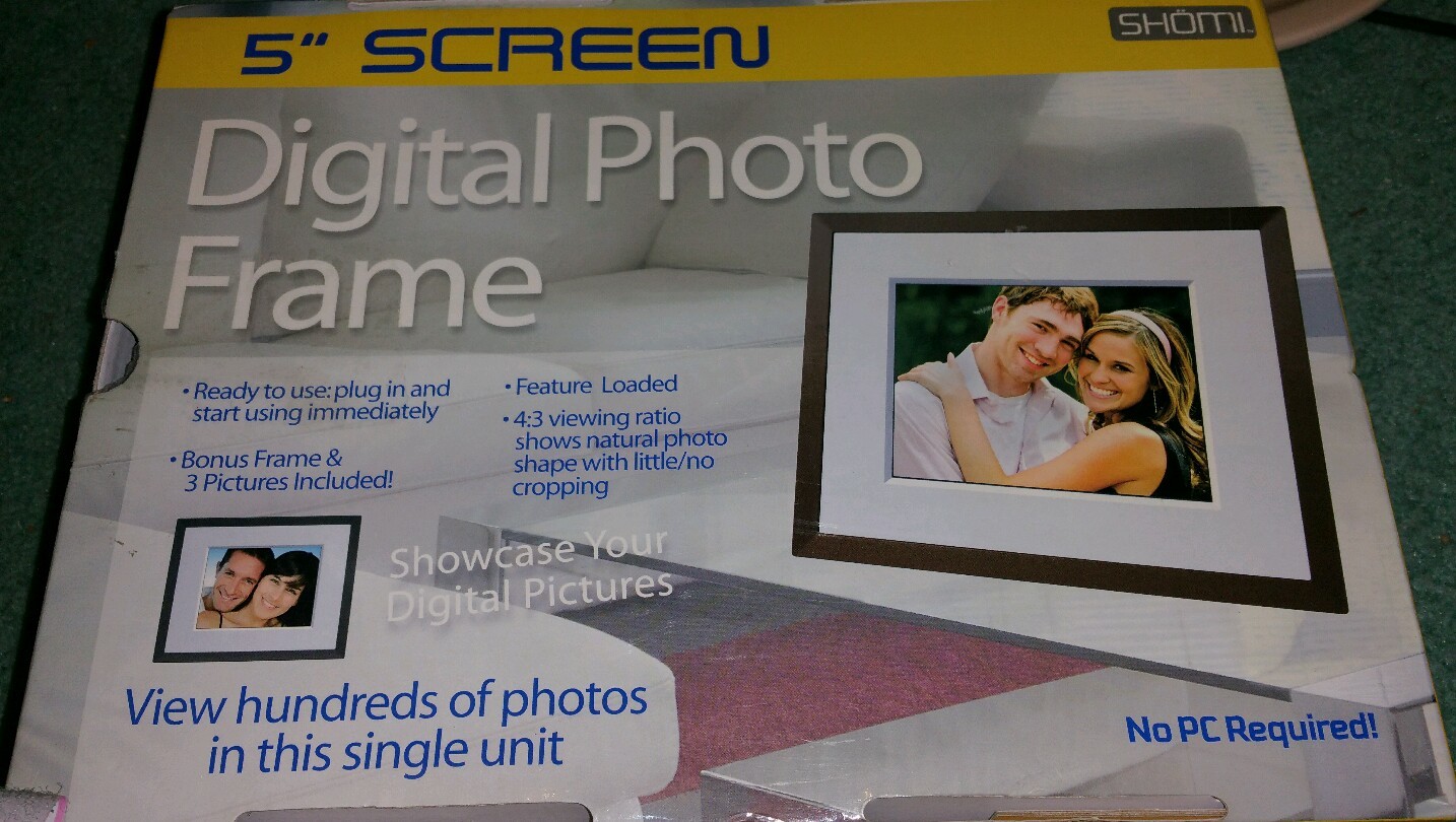 Shomi 5" digital photo frame eBay