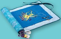 Dmc Needlework Project Keeper, Turquoise With White Floral Print, New, Free Ship on sale Dmc Needlework Project Keeper, Turquoise With White Floral Print, New, Free Ship on sale