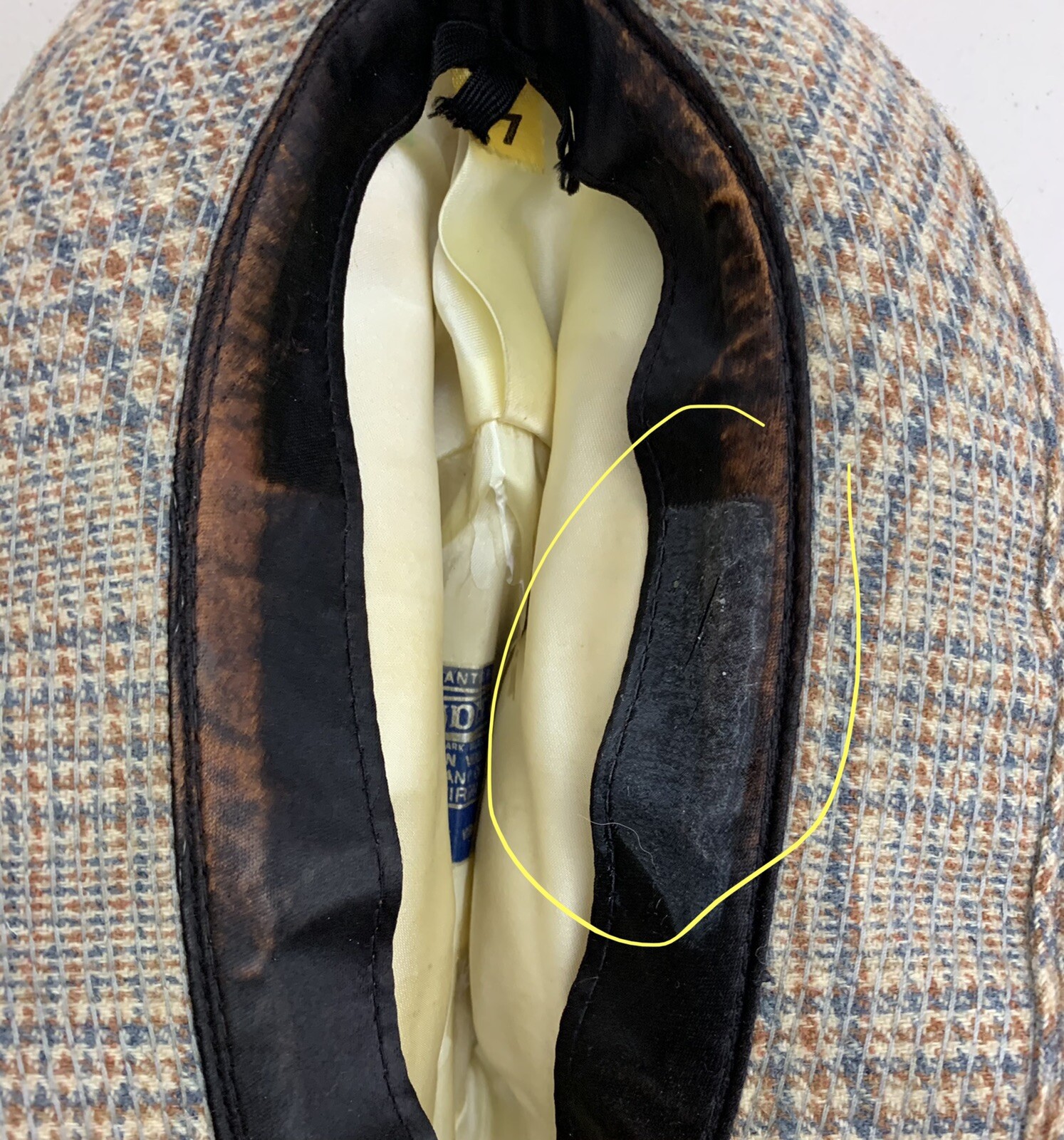 VTG Pendleton Plaid Pattern Fedora Hat Virgin Woo… - image 9