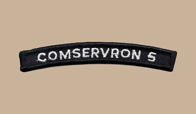 US Navy Commander Service Squadron 5 COMSERVRON UIM Shoulder Rocker Tab ...