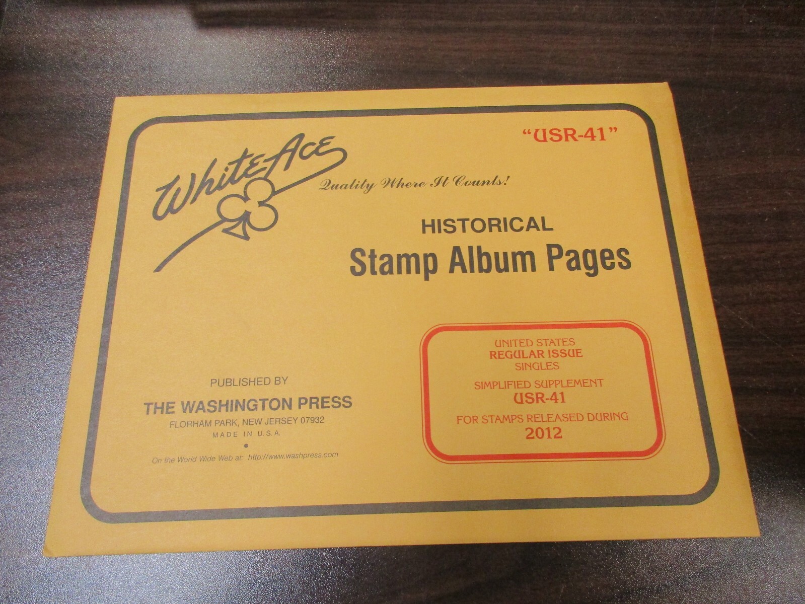 "WHITEACE" STAMP PAGES U.S REGULAR ISSUE USR41 ,2012 W/FREE SHP. eBay
