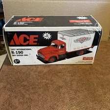 FIRST GEAR 1/34 SCALE ACE HARDWARE 1957 R-190 INTERNATIONAL DRY GOODS VAN IN BOX