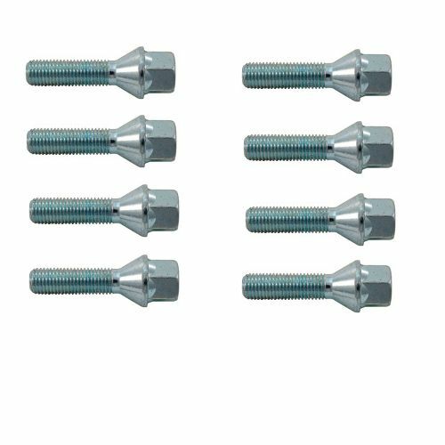 8 x Wheel Bolts M12 x 1.5mm 17mm Head 60 Degree Seat 50mm Long BMW Vaux