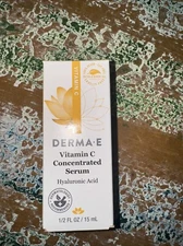 Derma E Vitamin C Concentrated Serum with Hyaluronic Acid, 0.5 oz