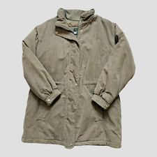 Iz Sport Womens Coat Jacket Size Large Missing Detachable Hood Olive Green