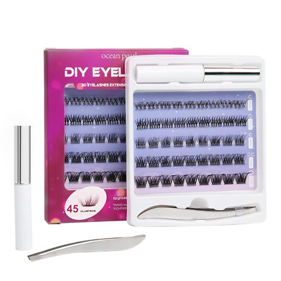 Wimpern Extensions 45 Wimpern Einzeln DIY Falsche Wimpern Set Für Volumen Wimper