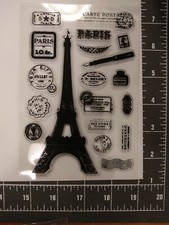 Universal Acrylic Stamp Eiffel Tower Paris France travel vacation postal pen